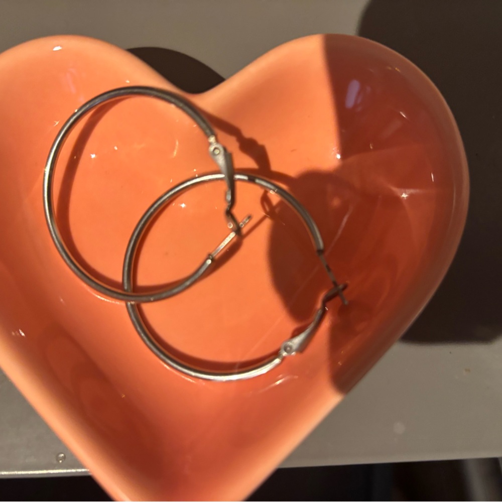 Elegant Silver Hoop Earrings